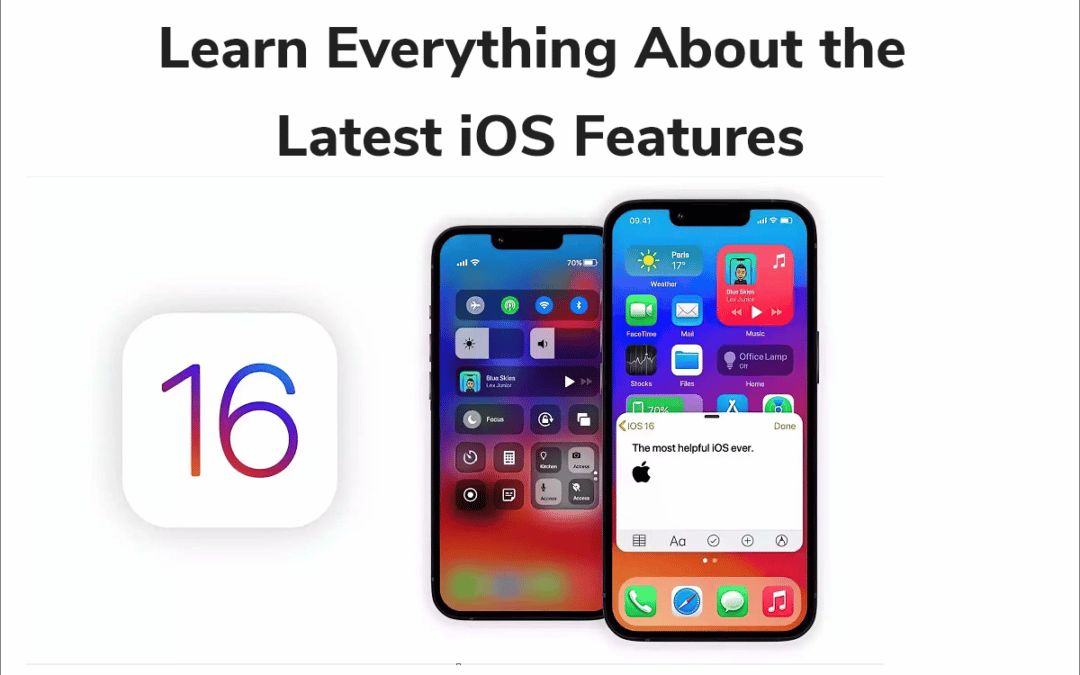 Aprenda Todo Sobre las Últimas Funciones de iOS.